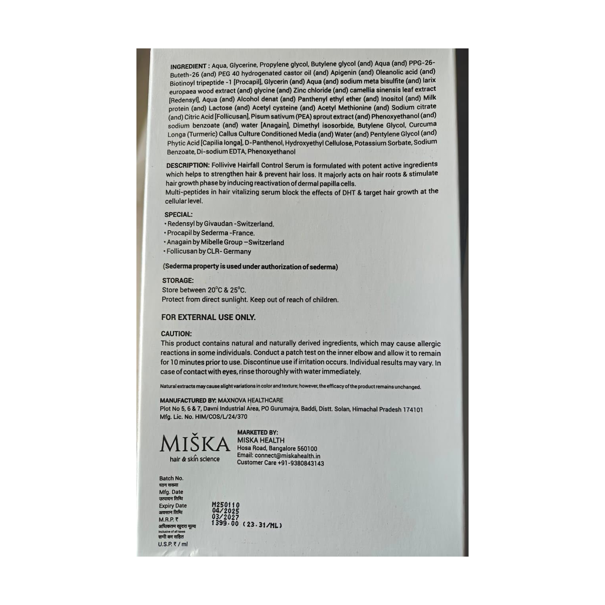 Hairfall Control Serum — 4
